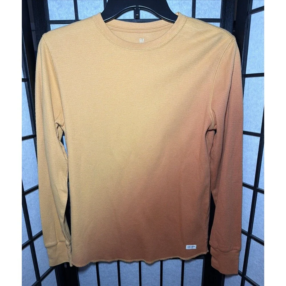 Gap Kids Boy’s Long Sleeve Top Orange Ombre Size XL (12-13)‎